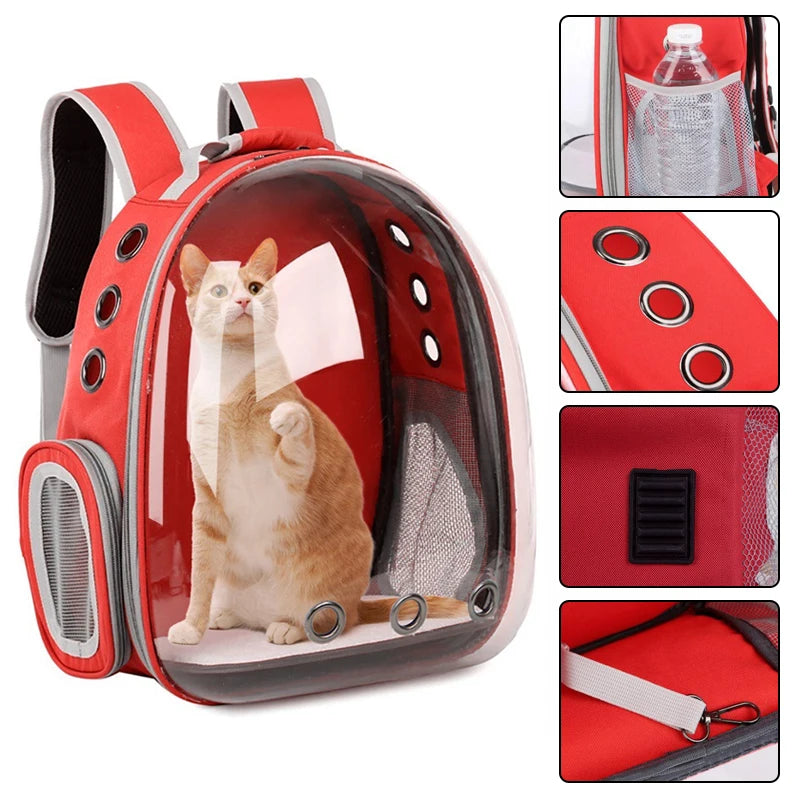 Sac de Transport pour Chat Transparent