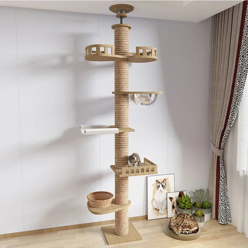 Grand Arbre à Chat du Sol au Plafond
