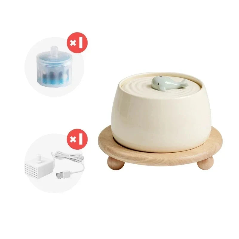 Fontaine à Eau en Céramique pour Chat