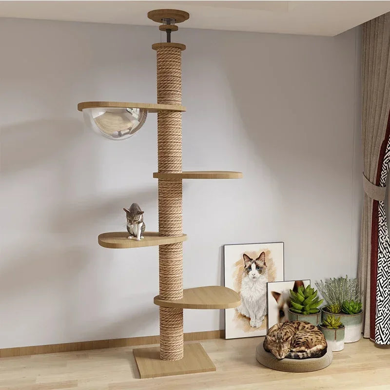 Grand Arbre à Chat du Sol au Plafond