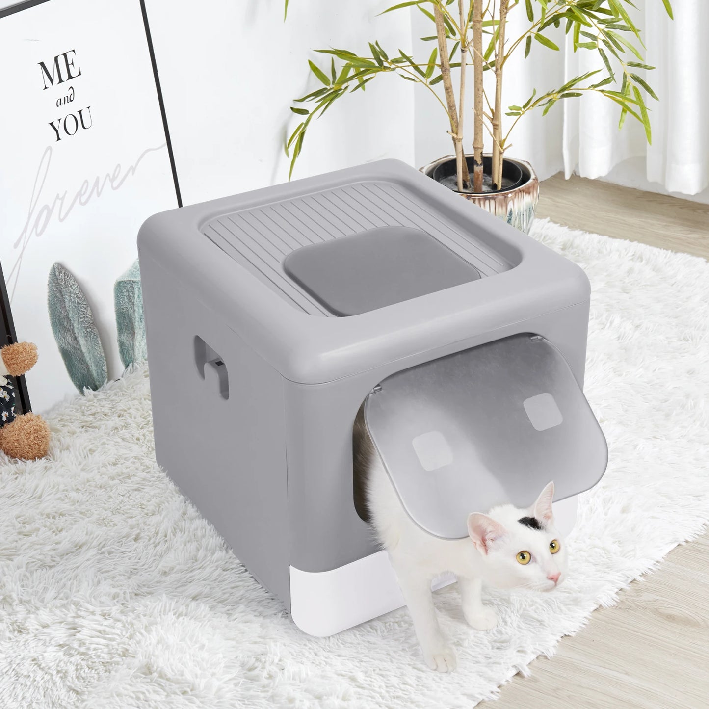 Bac à Litière pour Chat Pliable