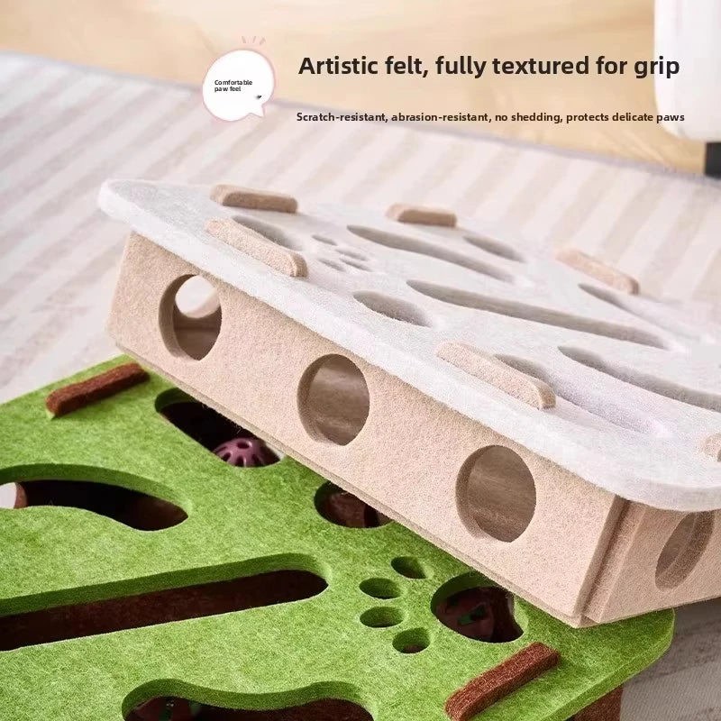 Jouet Puzzle Interactif pour Chat