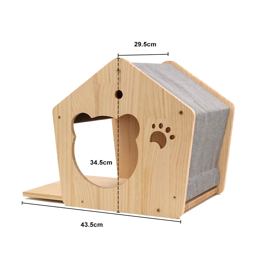 Maison en Bois suspendue pour Chat