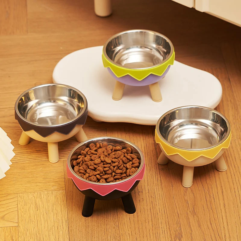Gamelle Colorée et Surélevée pour Chat
