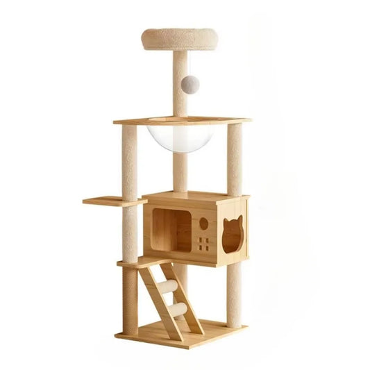 Arbre Cabane en Bois pour Chat