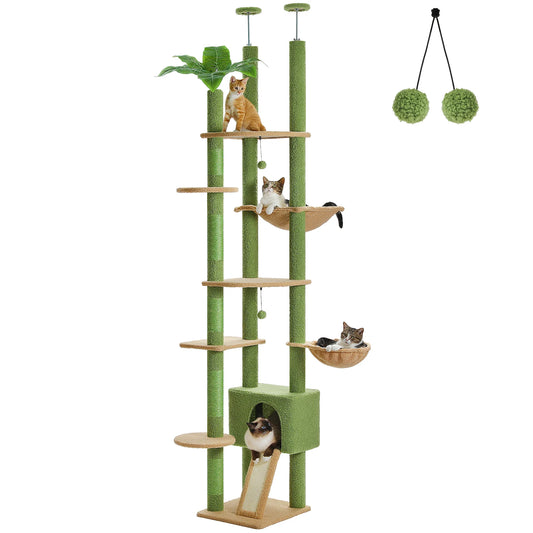 Arbre à Chat Réglable Fixation Plafond