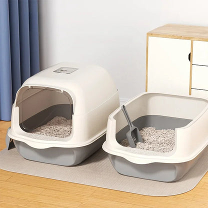 Bac à Litière Anti Eclaboussure pour Chat