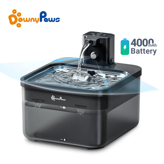 Fontaine à Eau Automatique pour Chat en Acier Inoxydable