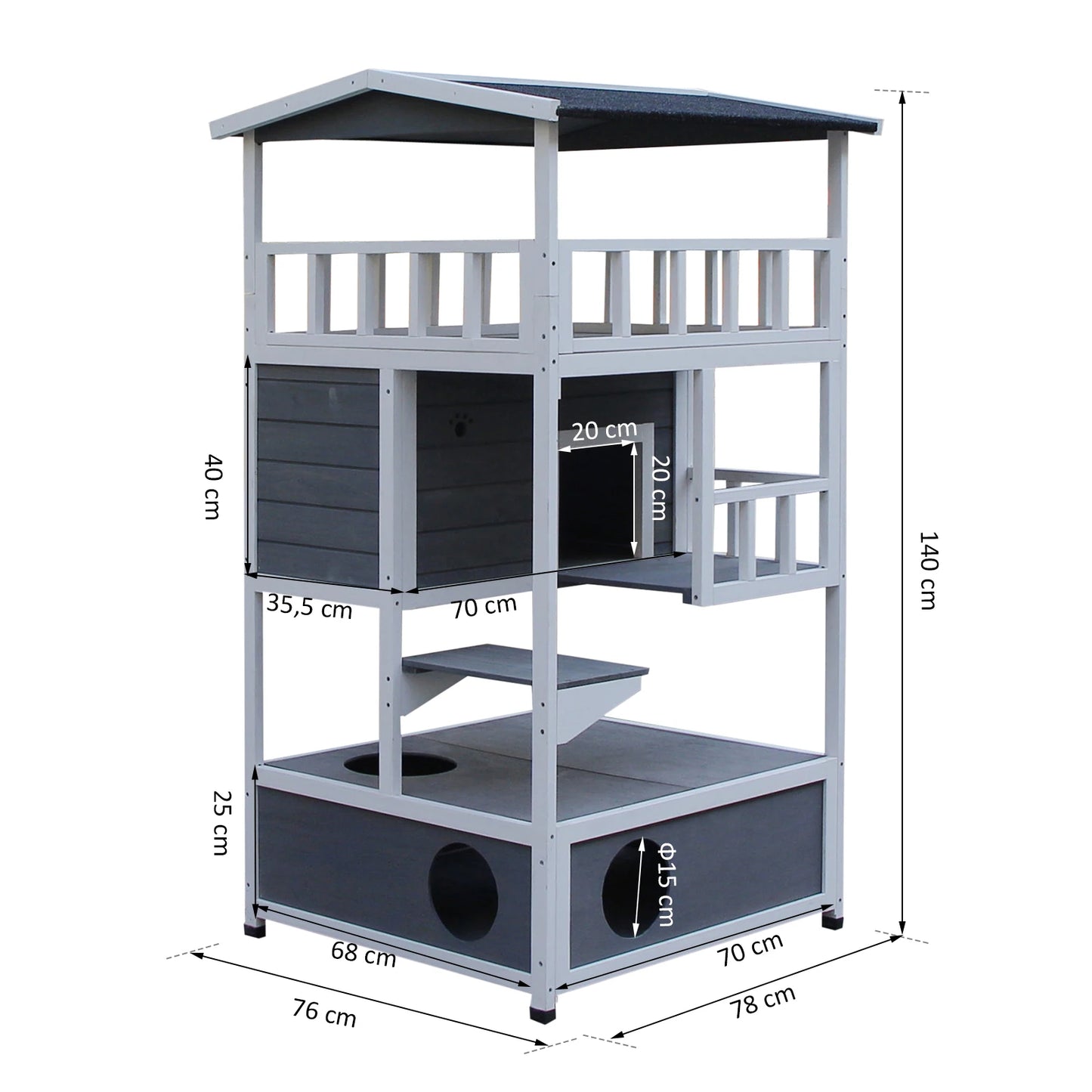 Maison pour Chat Grande Capacité