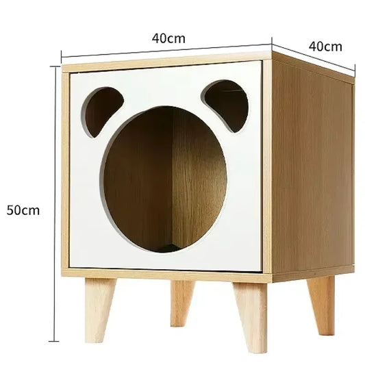 Maison Table de Chavet pour Chat en Bois