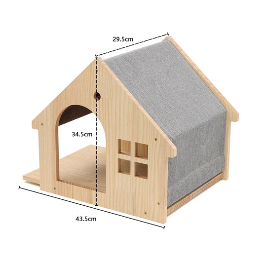 Maison en Bois suspendue pour Chat