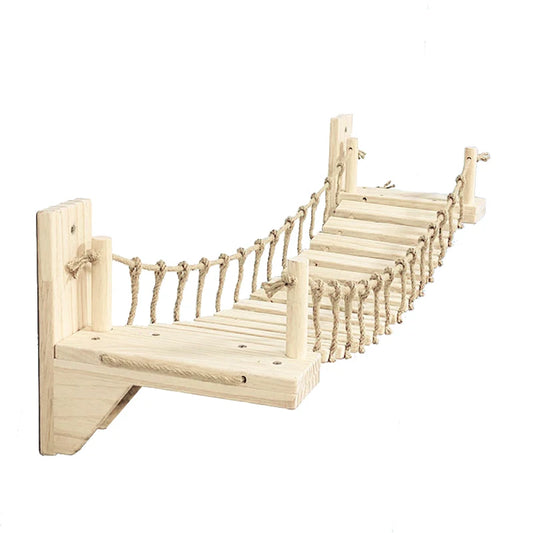 Pont d'Escale en Bois pour Chat