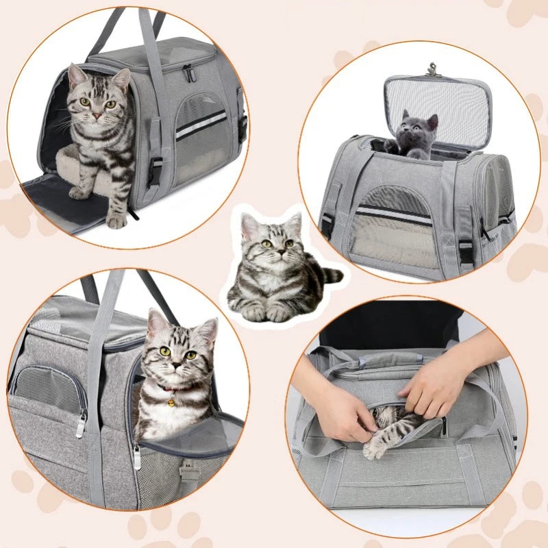 Sac de Transport pour Chat Confortable