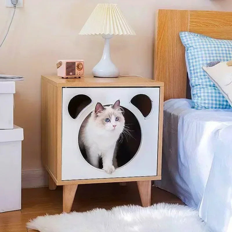 Maison Table de Chavet pour Chat en Bois