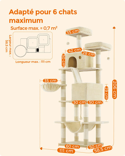 Grand Arbre à Chat 206cm