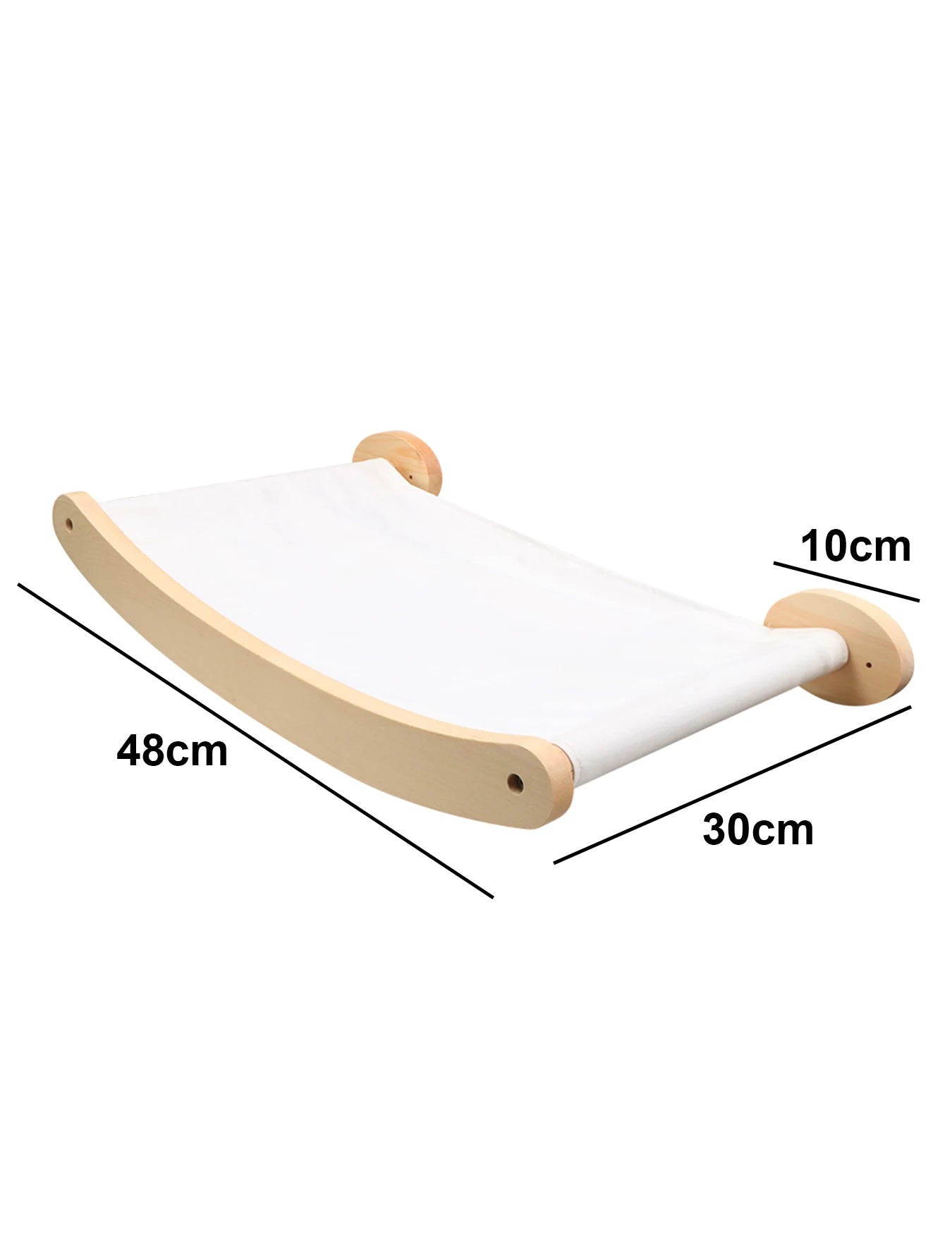 Fixation Murale en Bois pour Chat