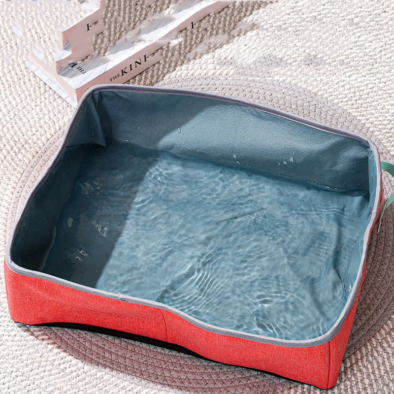 Bac à Litière Pliable et Portable pour Chat