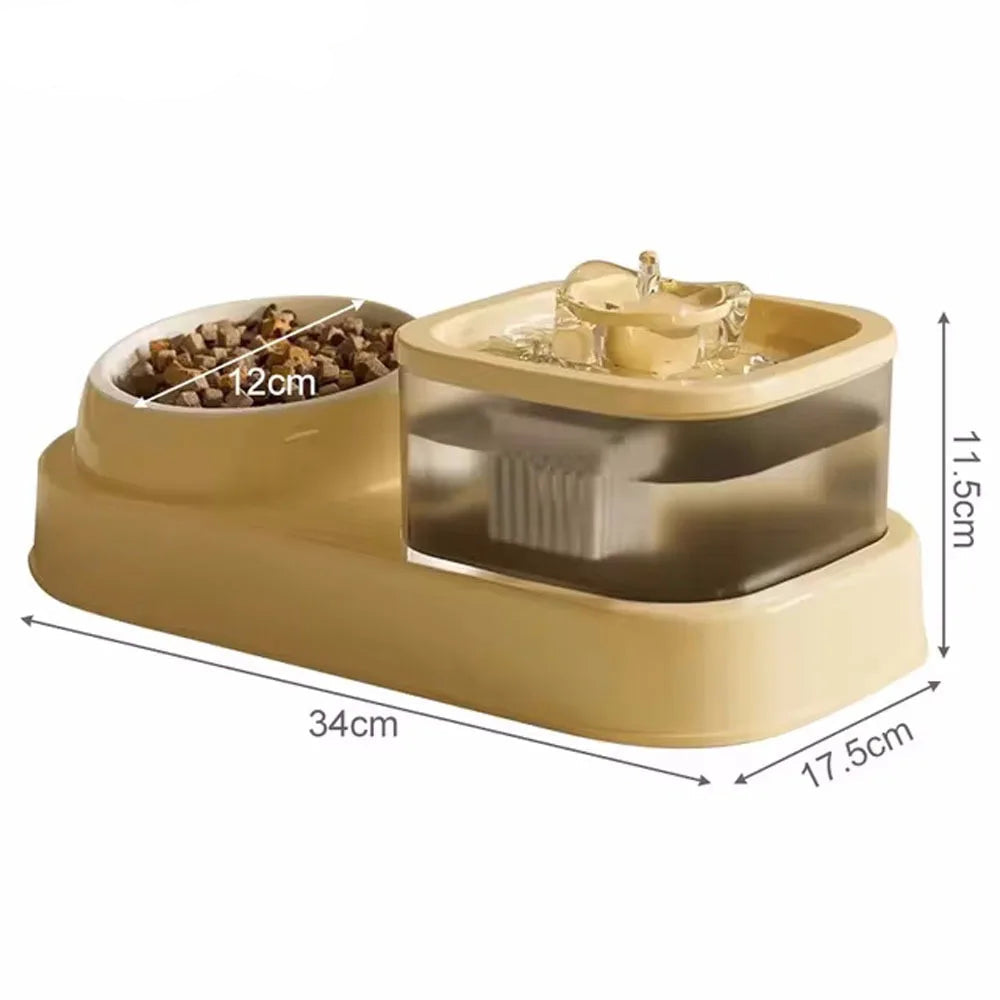 Fontaine à Eau USB et Gamelle pour Chat