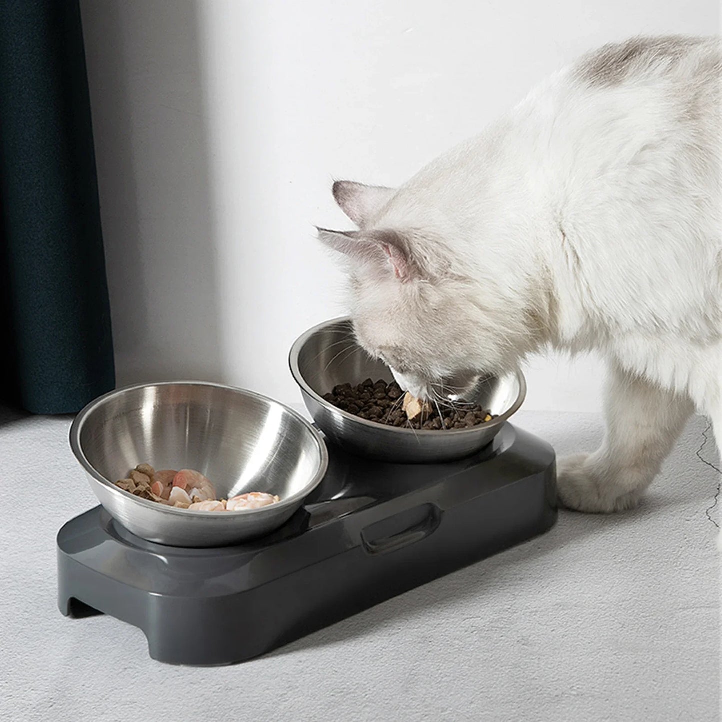 Bol Surélevé pour Chat en Inox