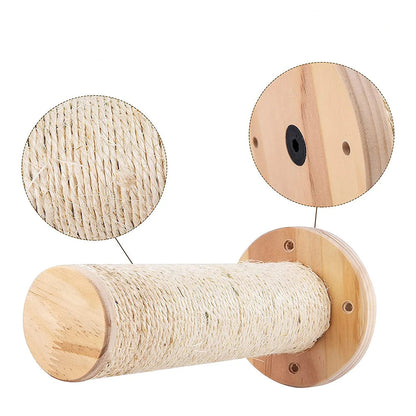 Fixation Murale en Bois pour Chat