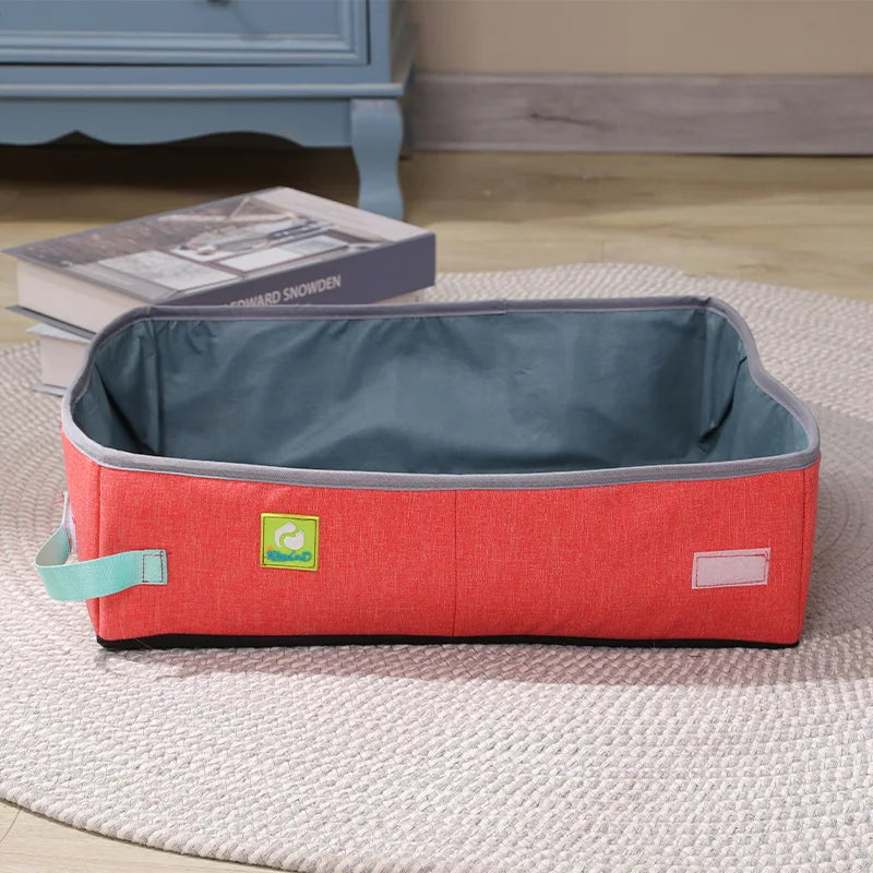 Bac à Litière Pliable et Portable pour Chat