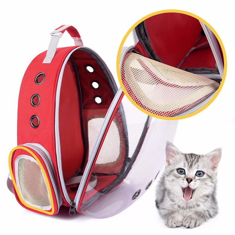 Sac de Transport pour Chat Transparent