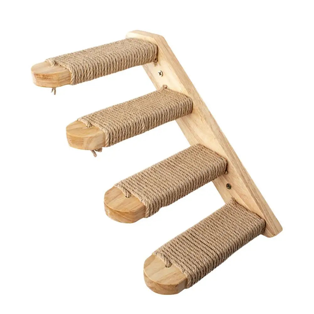 Fixation Murale en Bois pour Chat