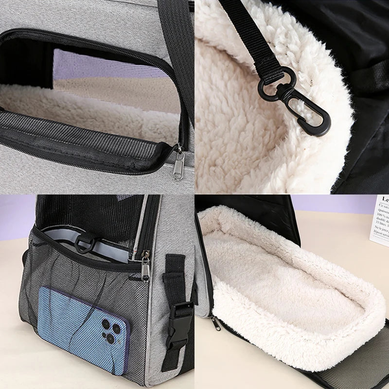 Sac de Transport pour Chat Confortable