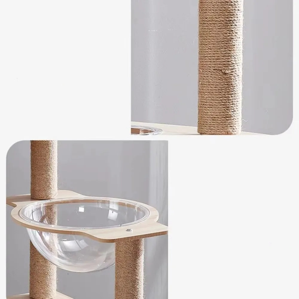 Arbre Cabane en Bois pour Chat