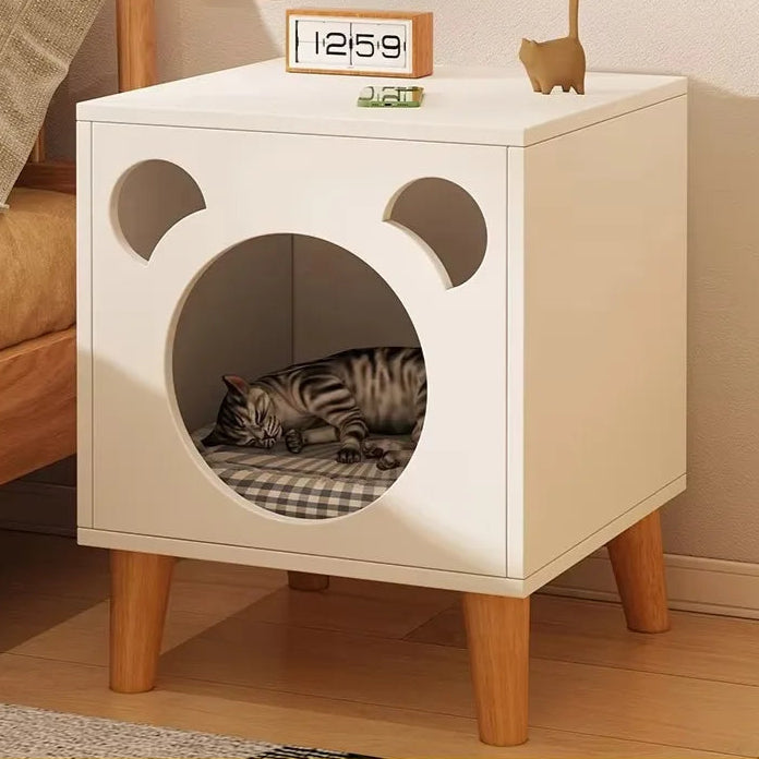 Maison Table de Chavet pour Chat en Bois