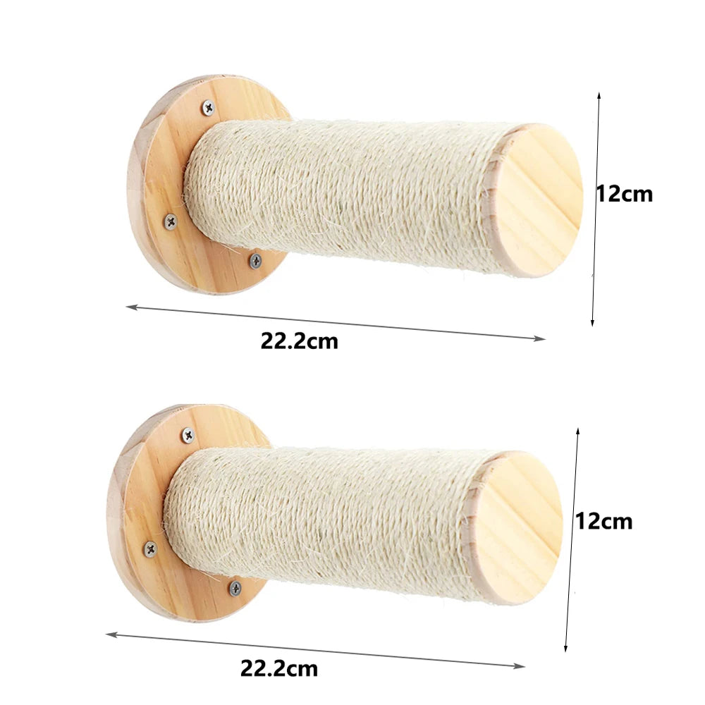 Fixation Murale en Bois pour Chat