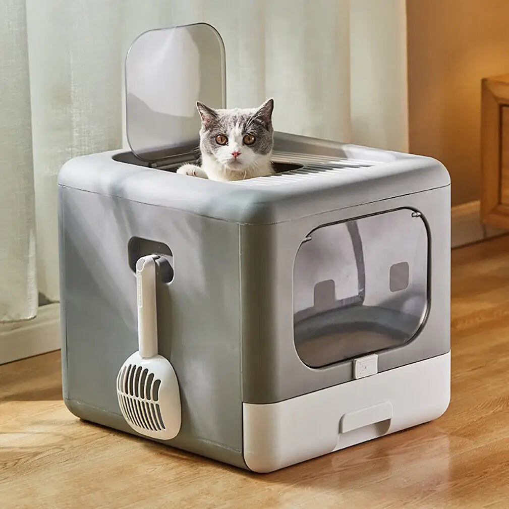 Bac à Litière pour Chat Pliable