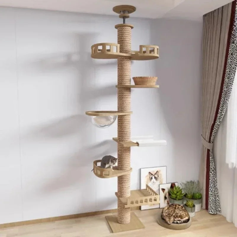 Grand Arbre à Chat du Sol au Plafond